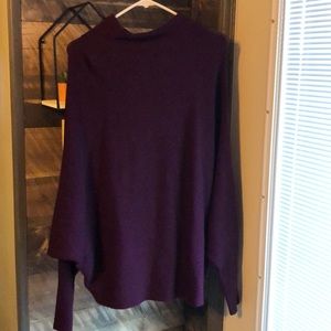 Dolman sleeve sweater.